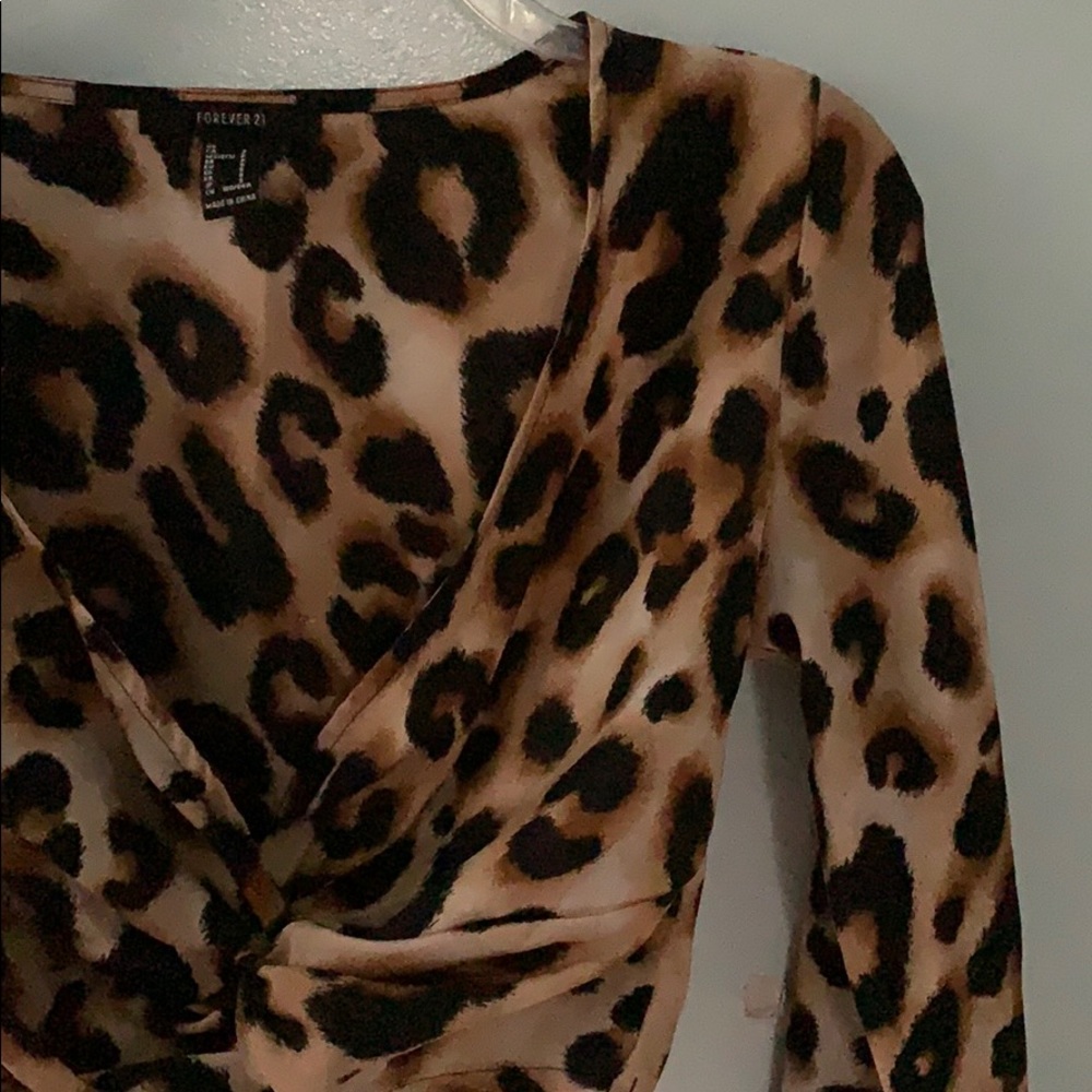 Cheetah Print Crop Top